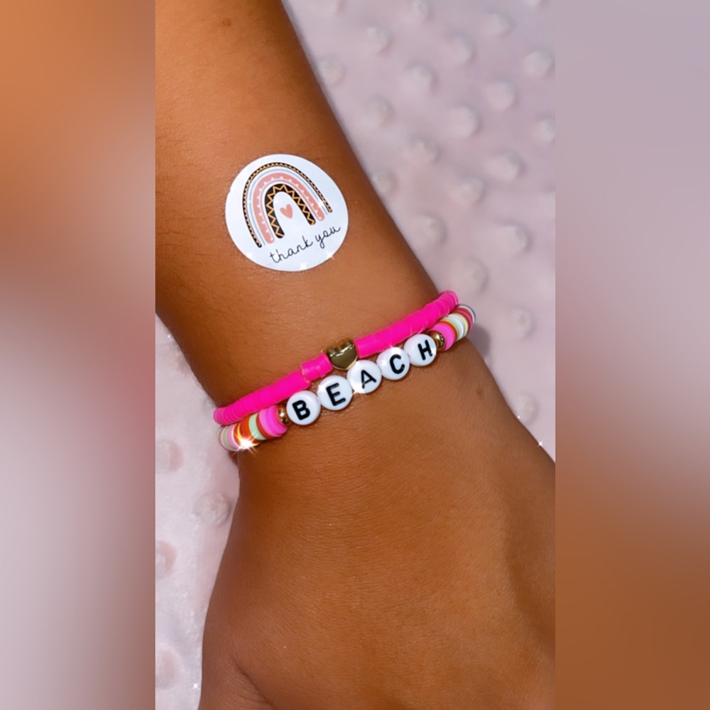 SOLD!!☀️👙🏖️TWO Bracelets Set *Handmade* ☀️👙🏖️